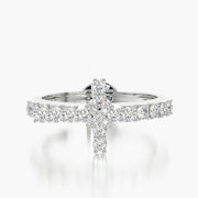 Side Stone ring & Charm Amulet Cross