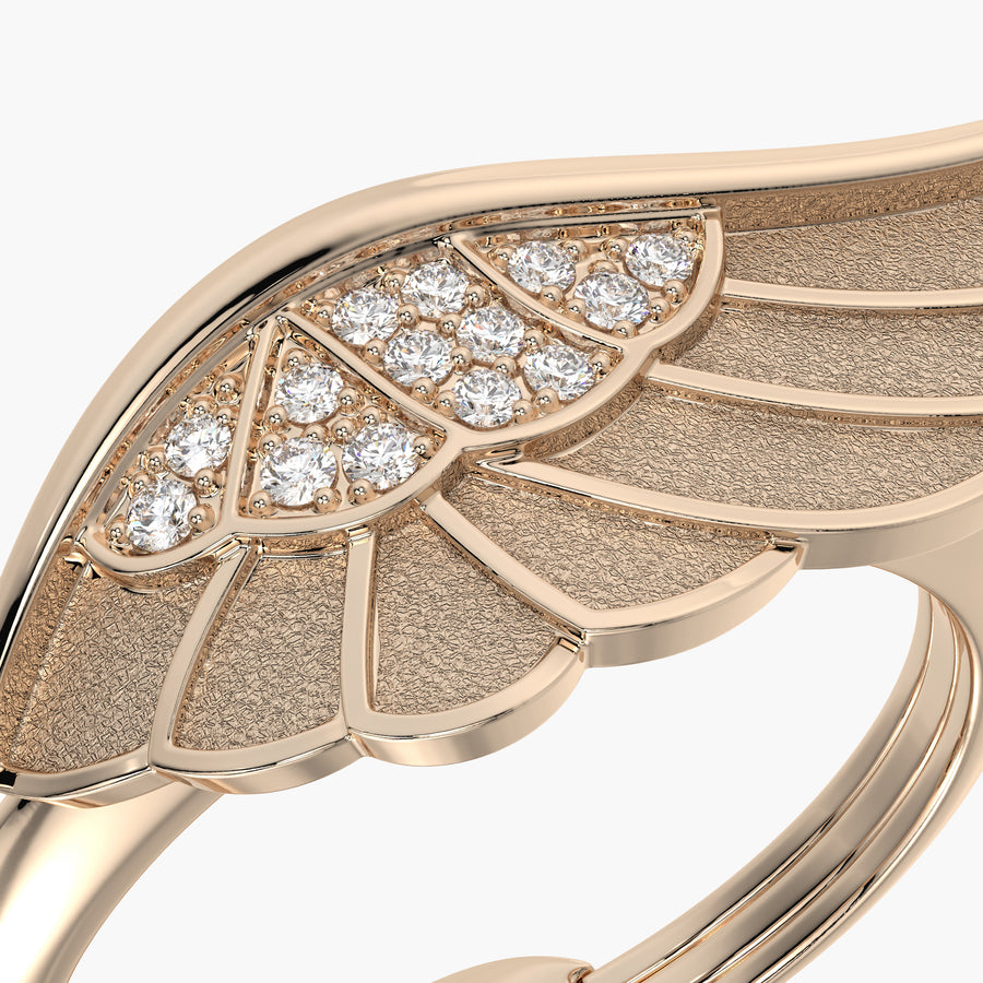 Classic ring & Charm Wing