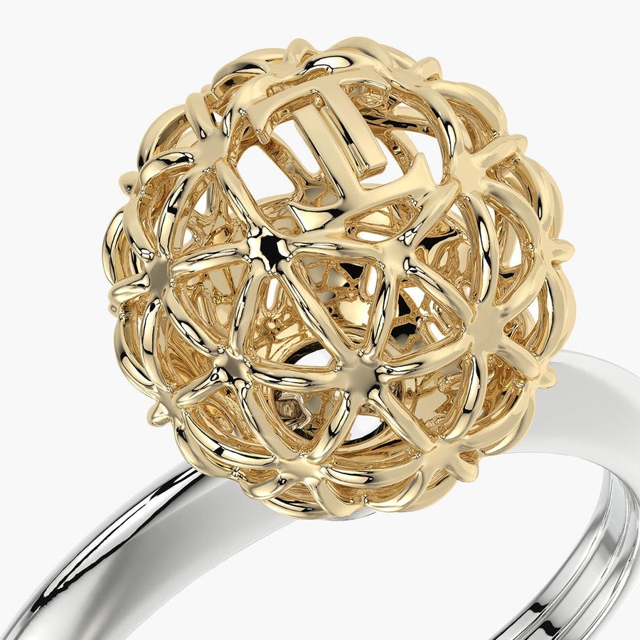 Classic ring & Charm Sun Core