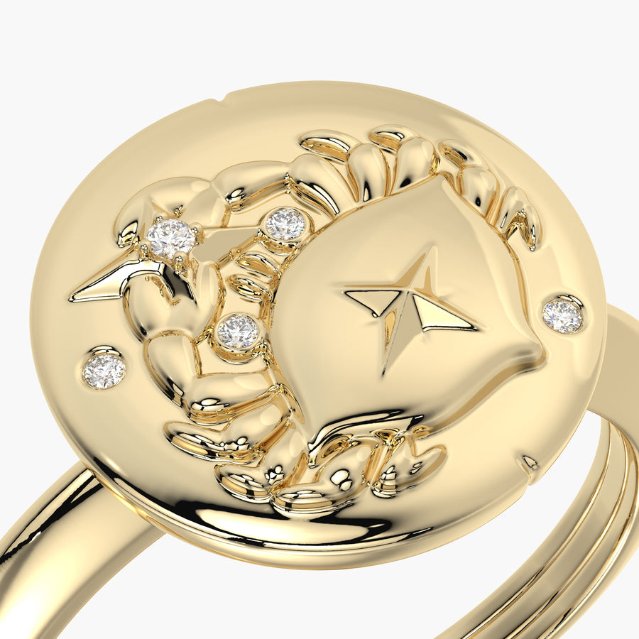 Classic Ring & Charm Scorpio