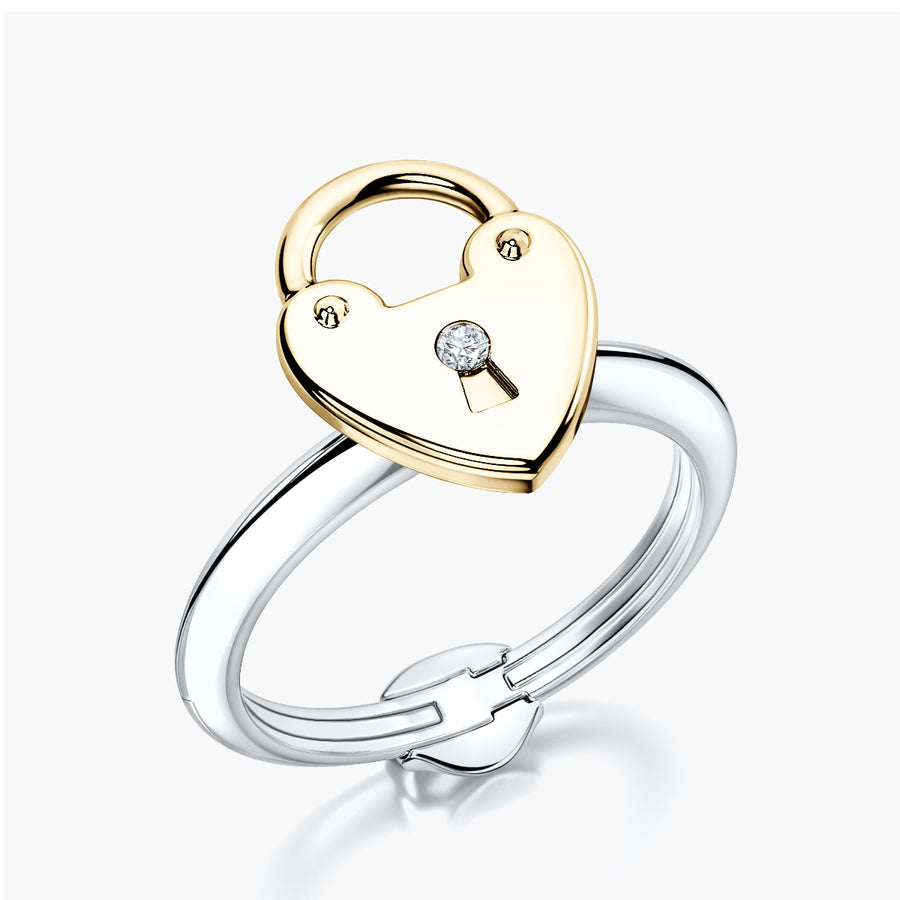 Charm The heart lock