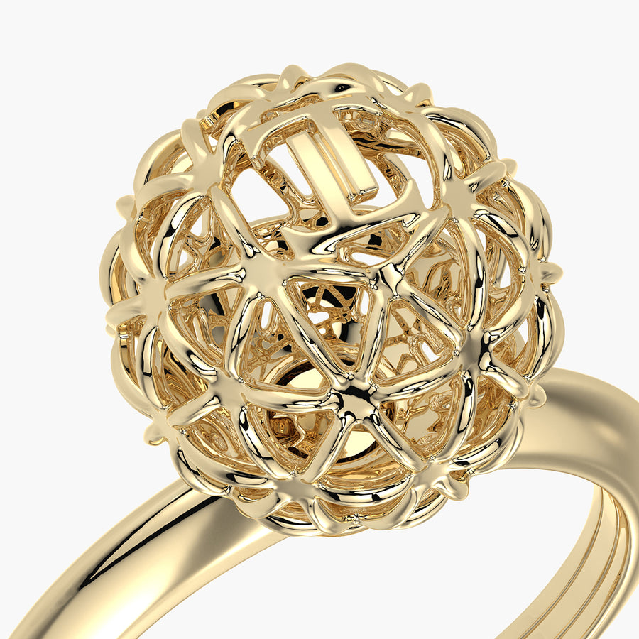 Classic ring & Charm Sun Core