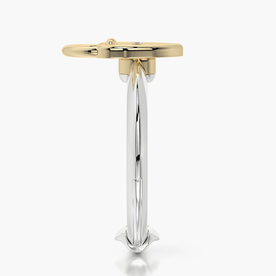 Classic ring & Charm The heart lock