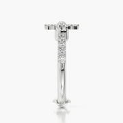 Side Stone ring & Charm Amulet Cross