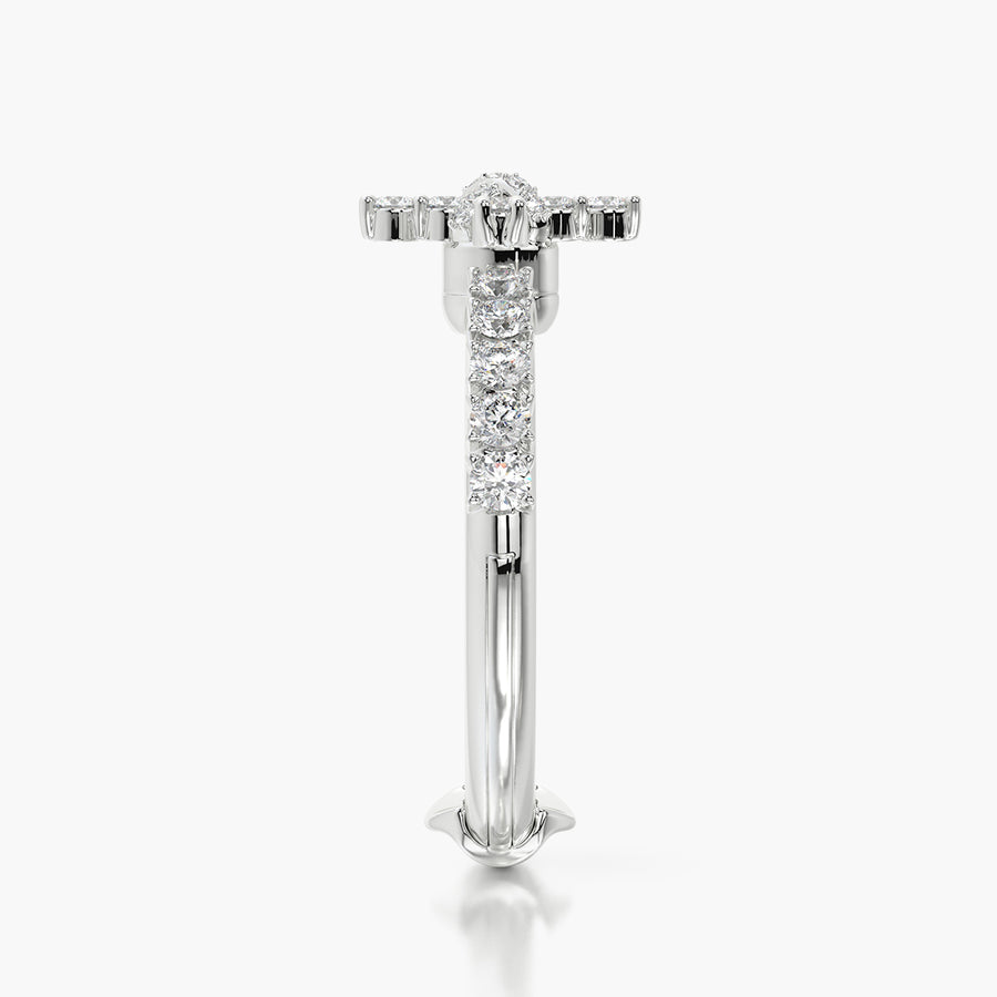 Side Stone ring & Charm Amulet Cross