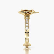 Ring "Yellow Rose" Yellow & Yellow