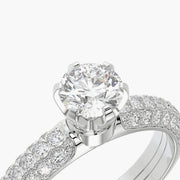 Pave Dome TRing & Classic Six 0.5ct