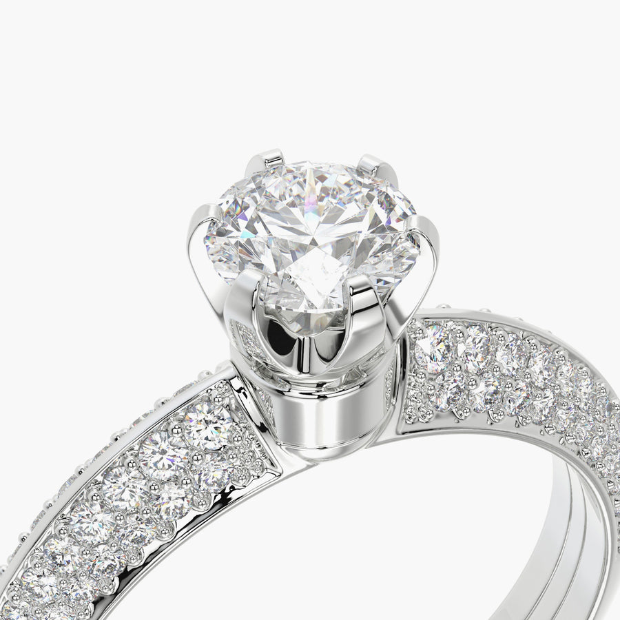 Pave TRing & Classic Six 0.5ct