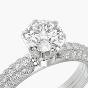 Pave Dome TRing & Classic Six 0.7ct