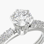 Side Stone TRing & Classic Six 0.7ct