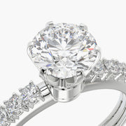 Side Stone TRing & Classic Six 1.0ct
