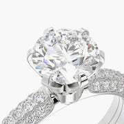 Pave Dome TRing & Classic Six 1.5ct