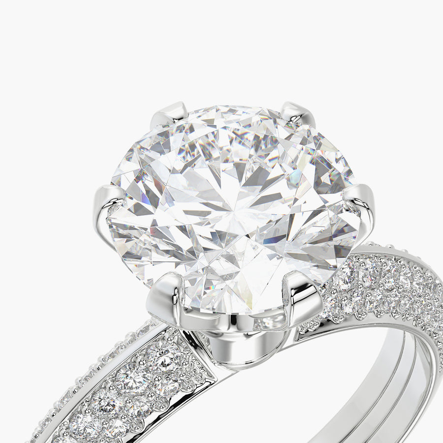Pave TRing & Classic Six 2.08ct