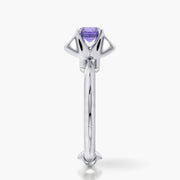 Classic ring & Charm Tanzanite flower
