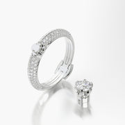 Pave TRing & Classic Six 0.5ct