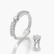 Side Stone TRing & Classic Six 0.5ct