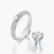 Pave TRing & Classic Six 1.5ct