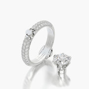 Pave Dome TRing & Classic Six 1.5ct