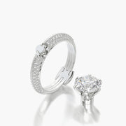 Pave TRing & Classic Six 2.08ct