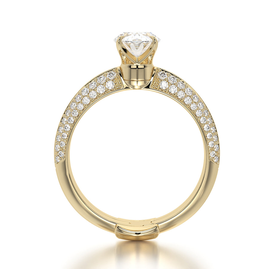 Oval 1ct + T-rind diamonds