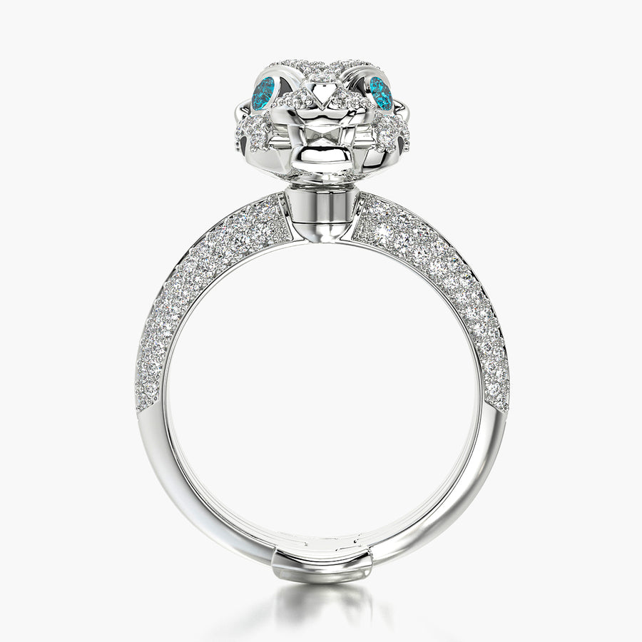 Pave ring & Charm Panther