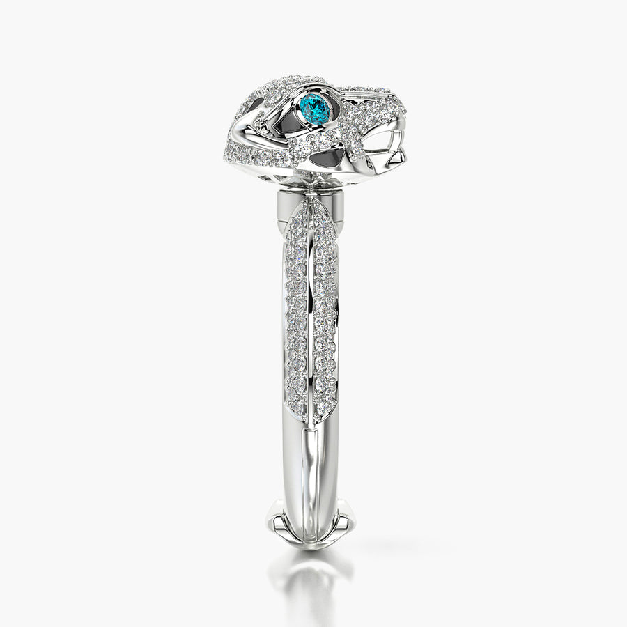 Pave ring & Charm Panther