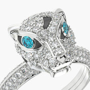 Pave ring & Charm Panther
