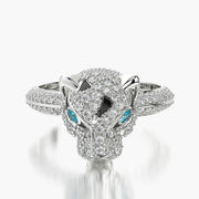 Pave ring & Charm Panther