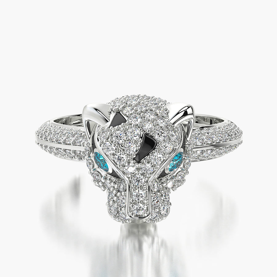 Pave ring & Charm Panther