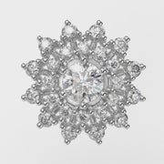 Pave Dome ring & Сharm The diamond sun