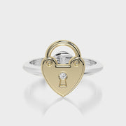 Charm The heart lock