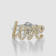 Classic ring & Charm Love