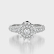 Pave Dome ring & Сharm The diamond sun