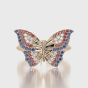 Classic ring & Charm Butterfly