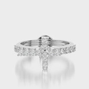 Side Stone ring & Charm Amulet Cross