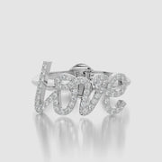 Classic ring & Charm Love
