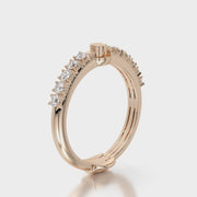 Side stone ring