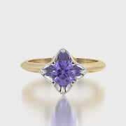 Classic ring & Charm The Tanzanite flower